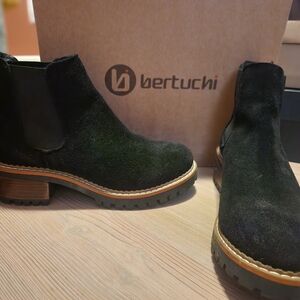Women's Black Suede Ankle Boots